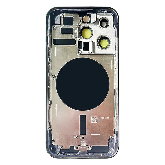 For iPhone 14 Pro Battery Back Cover with Side Keys & Card Tray, Version:China Version(Gold)
