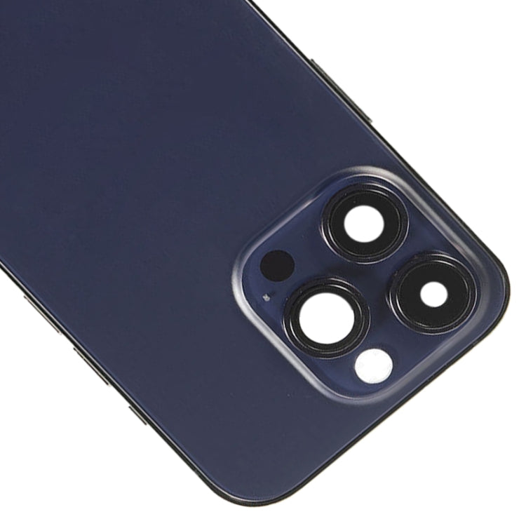 For iPhone 14 Pro Battery Back Cover with Side Keys & Card Tray, Version:China Version(Purple)