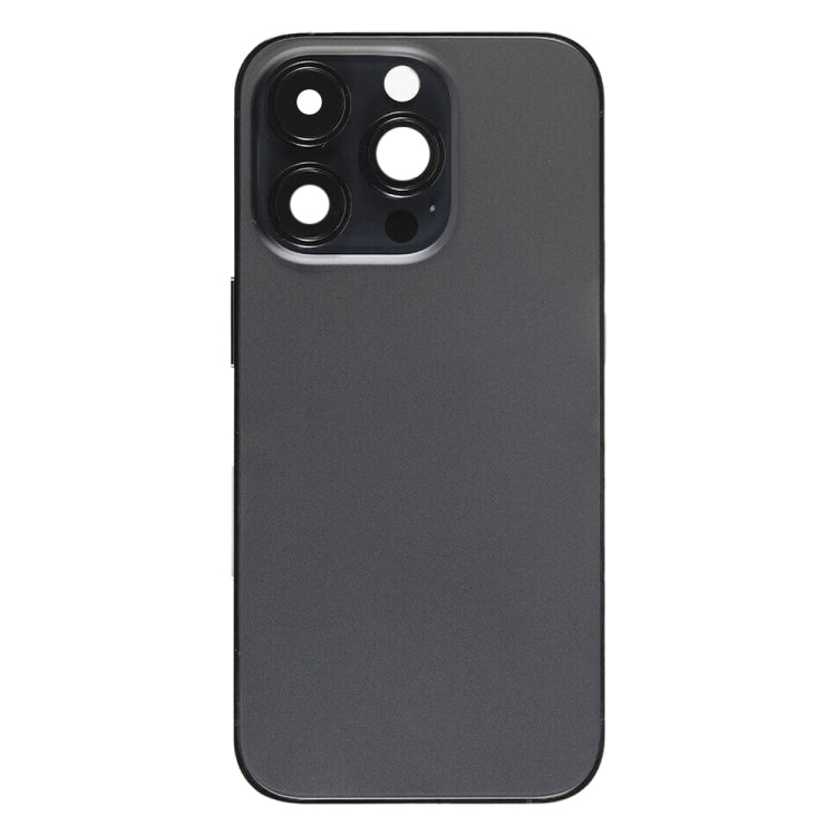 For iPhone 14 Pro Max Battery Back Cover with Side Keys & Card Tray, Version:US Version(Black)