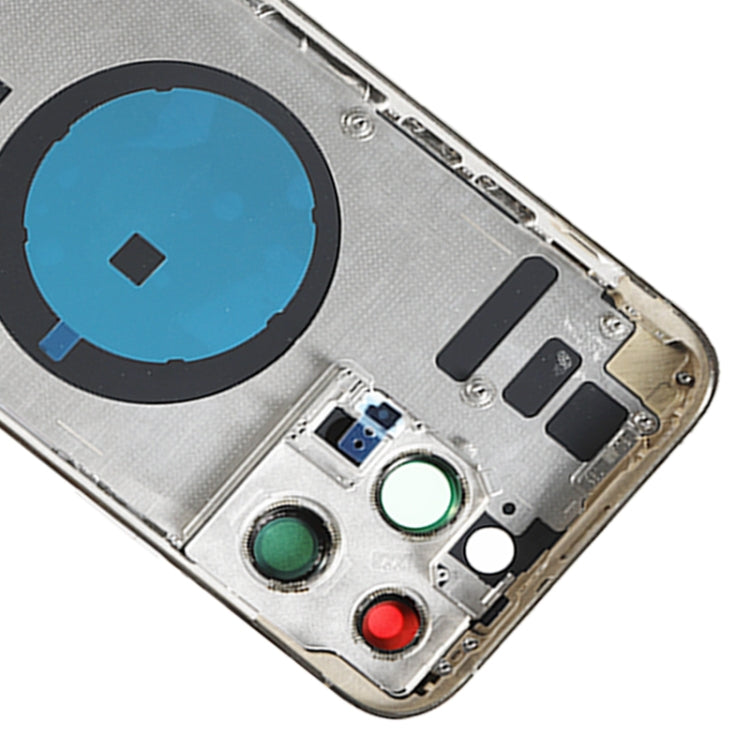 For iPhone 14 Pro Max Battery Back Cover with Side Keys & Card Tray, Version:US Version(Gold)