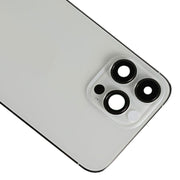 For iPhone 14 Pro Max Battery Back Cover with Side Keys & Card Tray, Version:US Version(Silver)