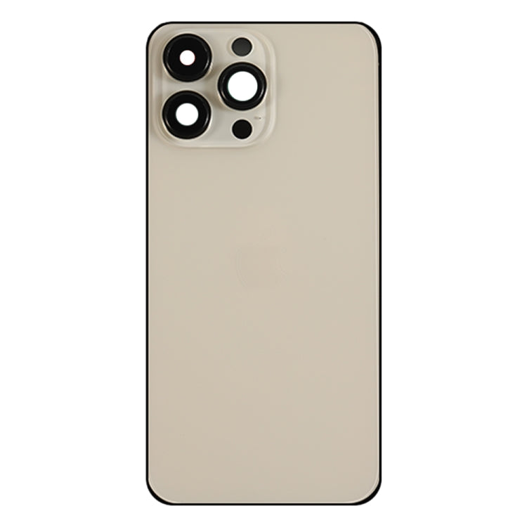 For iPhone 14 Pro Max Battery Back Cover with Side Keys & Card Tray, Version:China Version(Gold)