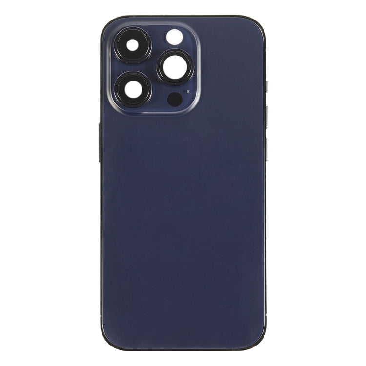 For iPhone 14 Pro Max Battery Back Cover with Side Keys & Card Tray, Version:China Version(Purple)