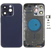 For iPhone 14 Pro Max Battery Back Cover with Side Keys & Card Tray, Version:China Version(Purple)
