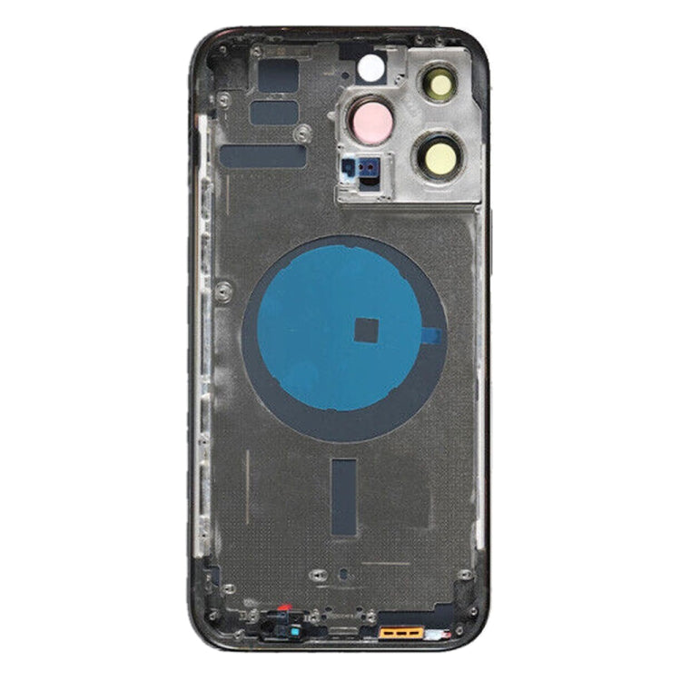 For iPhone 14 Pro Max Battery Back Cover with Side Keys & Card Tray, Version:China Version(Purple)