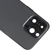 For iPhone 14 Pro Max Battery Back Cover with Side Keys & Card Tray, Version:CE EU Version(Black)
