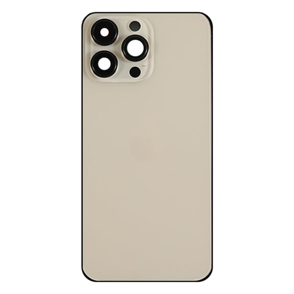 For iPhone 14 Pro Max Battery Back Cover with Side Keys & Card Tray, Version:CE EU Version(Gold)