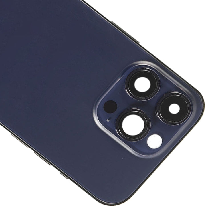 For iPhone 14 Pro Max Battery Back Cover with Side Keys & Card Tray, Version:CE EU Version(Purple)
