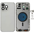 For iPhone 14 Pro Max Battery Back Cover with Side Keys & Card Tray, Version:CE EU Version(Silver) - Back Cover by PMC TechLife | Online Shopping South Africa | PMC TechLife | Buy Now Pay Later Mobicred