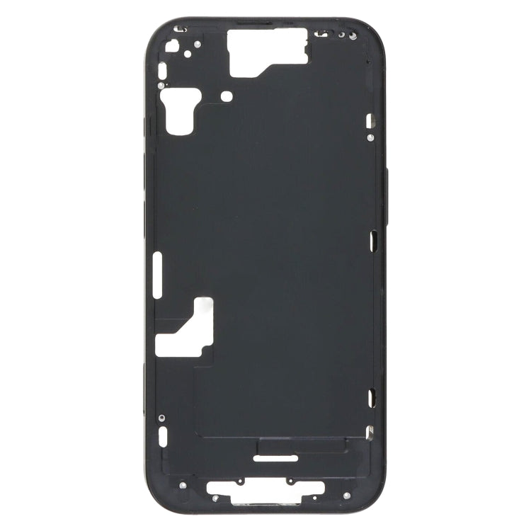For iPhone 15 Middle Frame Bezel Plate with Side Keys + Card Tray, Version:US Version(Black)