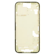 For iPhone 15 Middle Frame Bezel Plate with Side Keys + Card Tray, Version:US Version(Yellow)