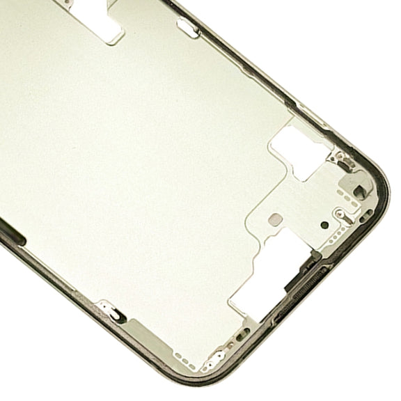 For iPhone 15 Middle Frame Bezel Plate with Side Keys + Card Tray, Version:US Version(Yellow)