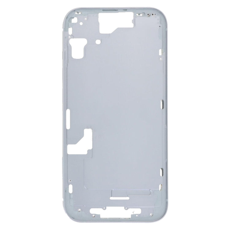 For iPhone 15 Middle Frame Bezel Plate with Side Keys + Card Tray, Version:China Version(Blue)