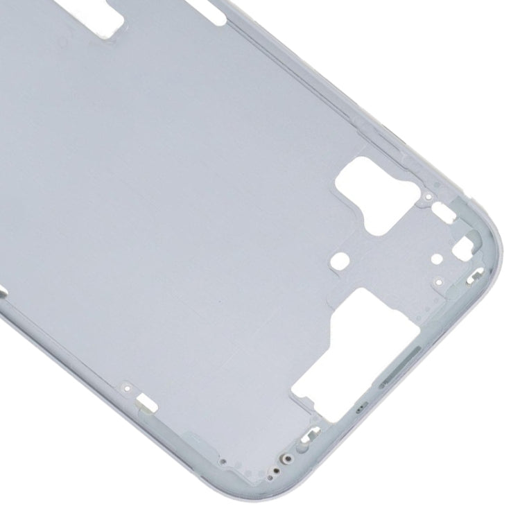 For iPhone 15 Middle Frame Bezel Plate with Side Keys + Card Tray, Version:CE EU Version(Blue)