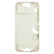 For iPhone 15 Plus Middle Frame Bezel Plate with Side Keys + Card Tray, Version:CE EU Version(Yellow)