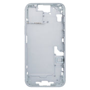 For iPhone 15 Plus Middle Frame Bezel Plate with Side Keys + Card Tray, Version:US Version(Blue)