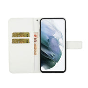 For Samsung Galaxy S25 5G Ethnic Style Embossed Pattern Leather Phone Case(White)