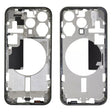 For iPhone 15 Pro Middle Frame Bezel Plate with Side Keys + Card Tray, Version:China Version(Black) - LCD Related Parts by PMC TechLife | Online Shopping South Africa | PMC TechLife | Buy Now Pay Later Mobicred