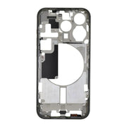 For iPhone 15 Pro Middle Frame Bezel Plate with Side Keys + Card Tray, Version:US Version(Black)