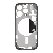 For iPhone 15 Pro Middle Frame Bezel Plate with Side Keys + Card Tray, Version:US Version(Black)