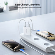 JOYROOM JR-TCF14 20W USB+USB-C / Type-C Fast Charger, Specification:EU Plug(White)