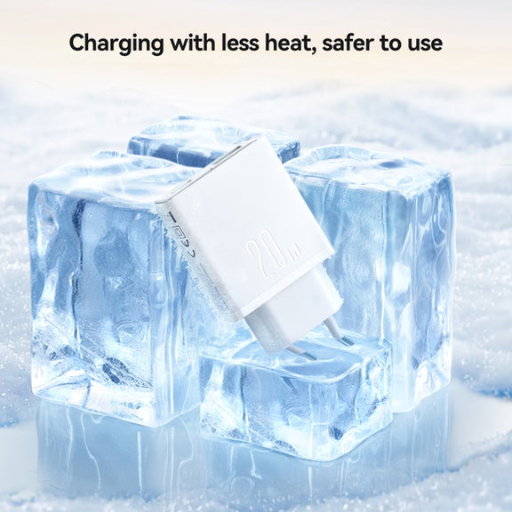 JOYROOM JR-TCF14 20W USB+USB-C / Type-C Fast Charger, Specification:EU Plug(White)