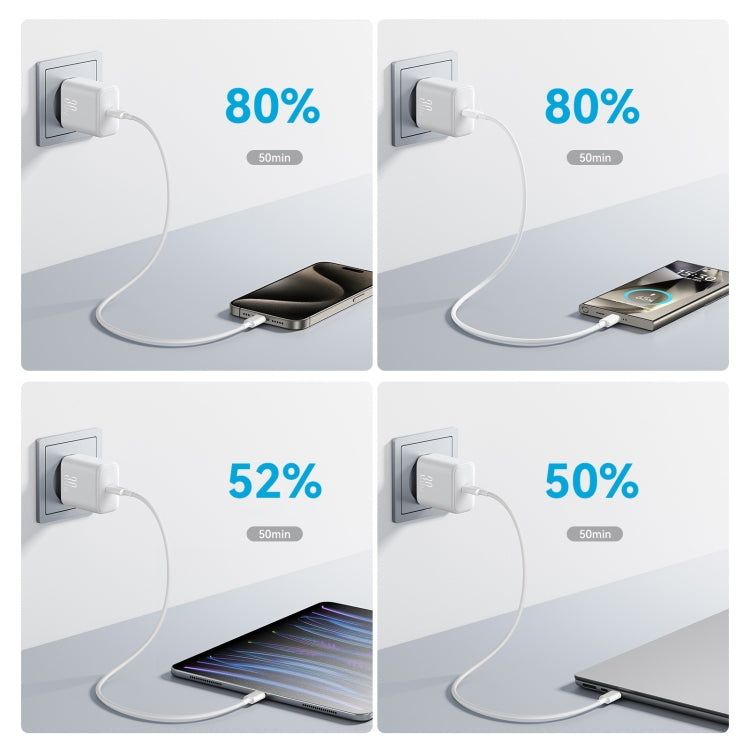 JOYROOM JR-TCF24 30W USB-C / Type-C Fast Charger, Specification:EU Plug(White)