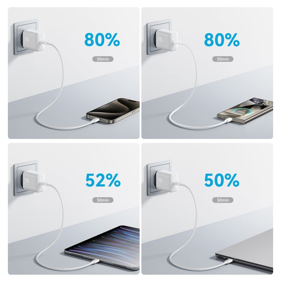 JOYROOM JR-TCF24 30W USB-C / Type-C Fast Charger, Specification:EU Plug(White)