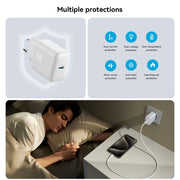JOYROOM JR-TCF24 30W USB-C / Type-C Fast Charger, Specification:EU Plug(White)
