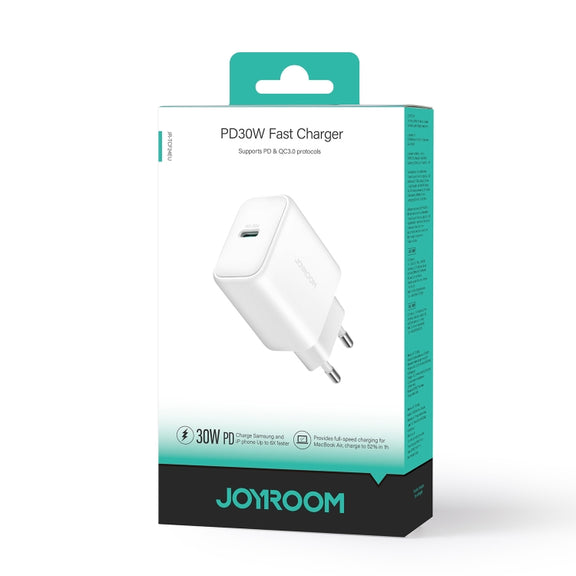 JOYROOM JR-TCF24 30W USB-C / Type-C Fast Charger, Specification:EU Plug(White)