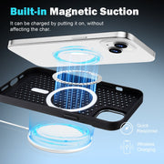 For iPhone 16 Plus Ice Feeling Cooling MagSafe Magnetic Phone Case(Black)