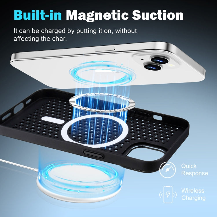 For iPhone 16 Pro Max Ice Feeling Cooling MagSafe Magnetic Phone Case(Dark Green)