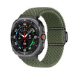 For Samsung Galaxy Watch Ultra 47mm Nylon Loop Magnetic Buckle Watch Band(Dark Olive) - Watch Bands by PMC TechLife | Online Shopping South Africa | PMC TechLife | Buy Now Pay Later Mobicred