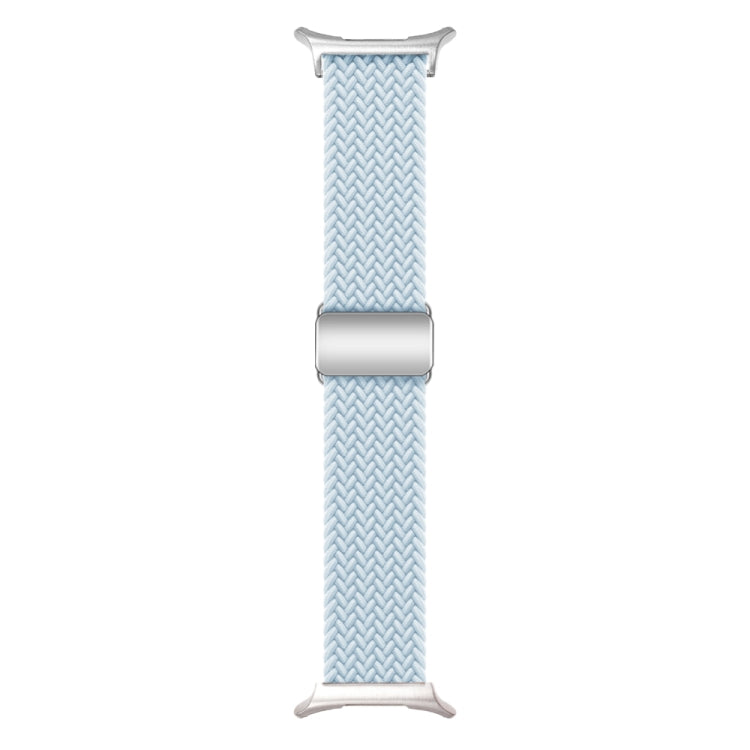 For Samsung Galaxy Watch Ultra 47mm Nylon Loop Magnetic Buckle Watch Band(Fog Blue)