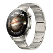 22mm I-shaped Magnetic Buckle Pure Titanium Watch Band(Titanium Gold)
