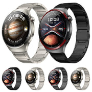 22mm I-shaped Magnetic Buckle Pure Titanium Watch Band(Titanium Gold)