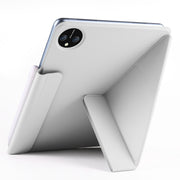 For Honor MagicPad 2 12.3 Fixed Buckle Magnetic Deformation Leather Tablet Case(Grey)
