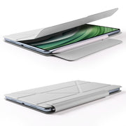 For Honor MagicPad 2 12.3 Fixed Buckle Magnetic Deformation Leather Tablet Case(Grey)