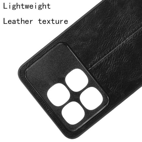 For Redmi K70 Ultra Cow Pattern Sewing Back Cover Phone Case(Black)