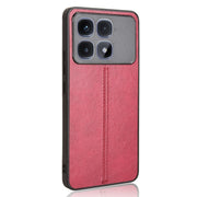 For Redmi K70 Ultra Cow Pattern Sewing Back Cover Phone Case(Red)