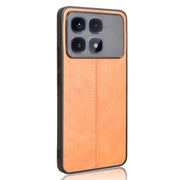 For Redmi K70 Ultra Cow Pattern Sewing Back Cover Phone Case(Yellow)