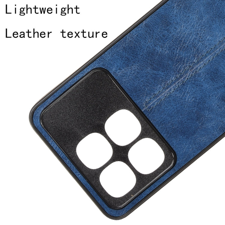 For Redmi K70 Ultra Cow Pattern Sewing Back Cover Phone Case(Blue)