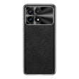 For Redmi K70 Silver Edge Cross Texture PU Leather Phone Case(Black) - K70 Cases by PMC Jewellery | Online Shopping South Africa | PMC Jewellery | Buy Now Pay Later Mobicred