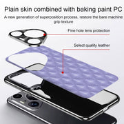 For Huawei Pura 70 Silver Edge Rhombic Texture PU Leather Phone Case(White)