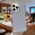 For iPhone 16 Pro Max TPU + PC + Glitter Paper Full Coverage Phone Case(Silver) - iPhone 16 Pro Max Cases by PMC TechLife | Online Shopping South Africa | PMC TechLife | Buy Now Pay Later Mobicred