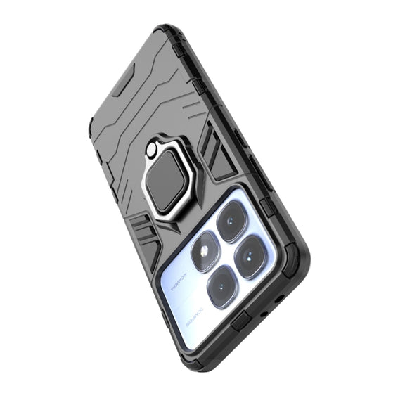 For Redmi K70 Ultra Global Shockproof PC + TPU Holder Phone Case(Red)