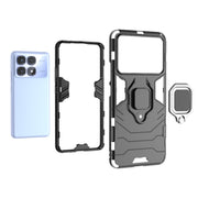 For Redmi K70 Ultra Global Shockproof PC + TPU Holder Phone Case(Navy Blue)