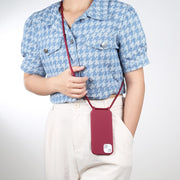 For iPhone 16 Pro Candy Colors TPU Protective Phone Case with Lanyard (Red)