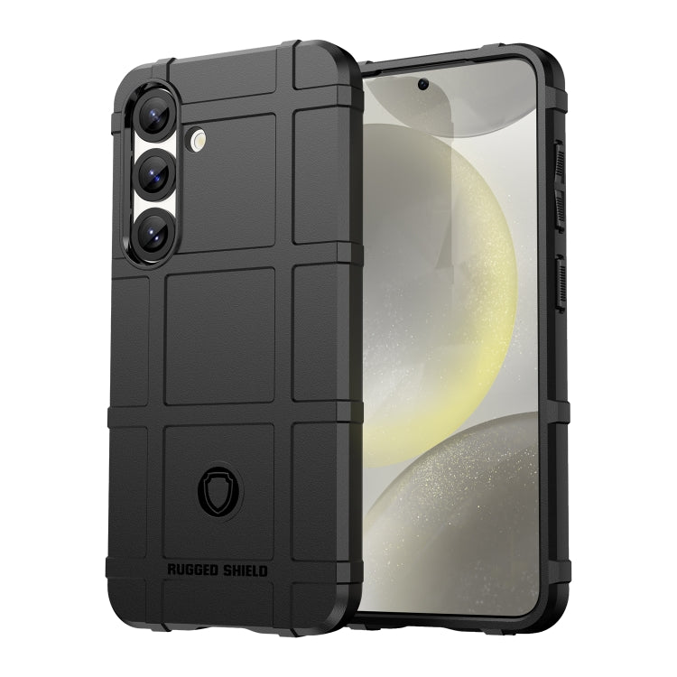 For Samsung Galaxy S25 5G Full Coverage Shockproof TPU Phone Case(Black)