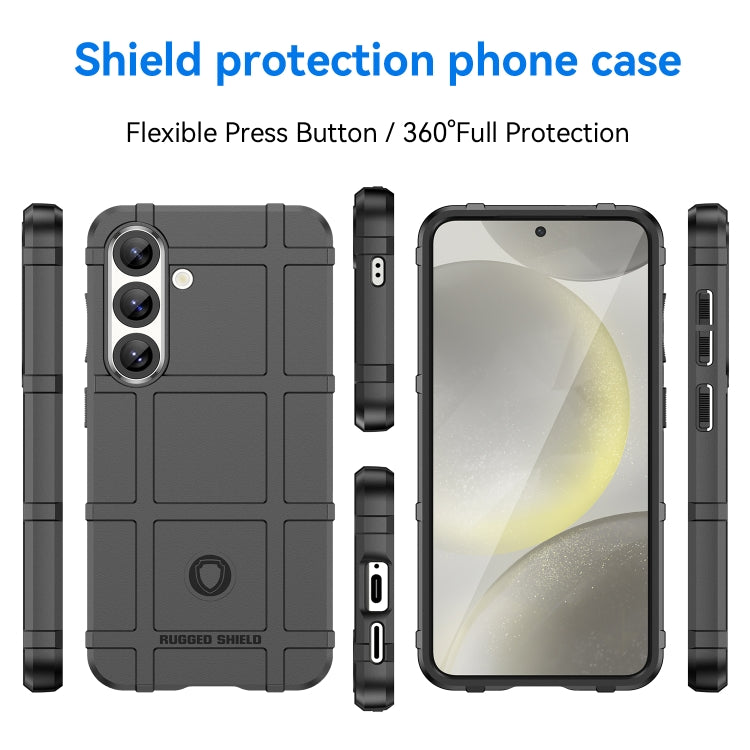 For Samsung Galaxy S25 5G Full Coverage Shockproof TPU Phone Case(Black)